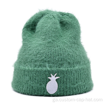 Gheimhreadh mohair cniotáilte hataí beanie